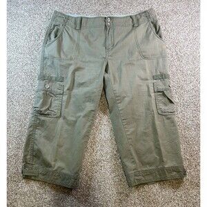 Capri‎ Pants Jeans  Sz 12 Levis GV Green Solid